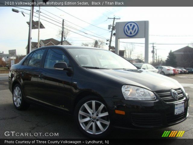 2010 Volkswagen Jetta Wolfsburg Edition Sedan in Black