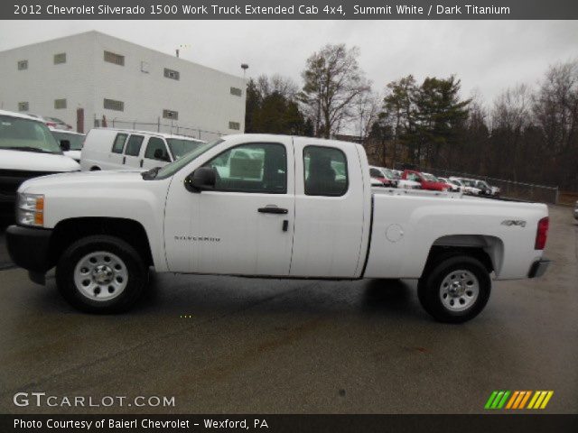 2012 Chevrolet Silverado 1500 Work Truck Extended Cab 4x4 in Summit White