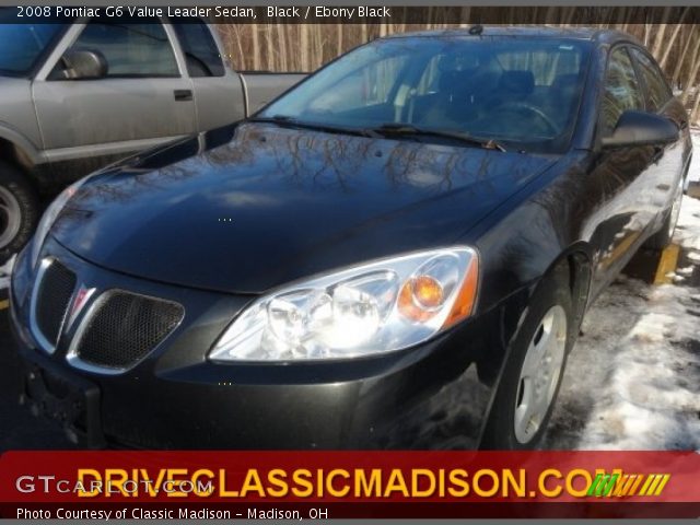 2008 Pontiac G6 Value Leader Sedan in Black