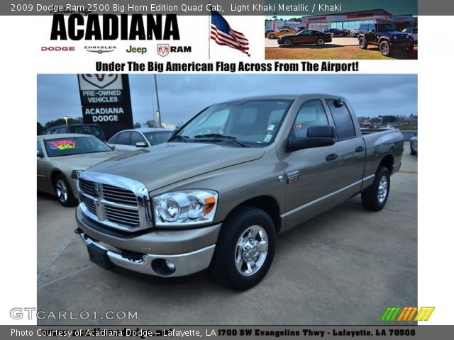2009 Dodge Ram 2500 Big Horn Edition Quad Cab in Light Khaki Metallic