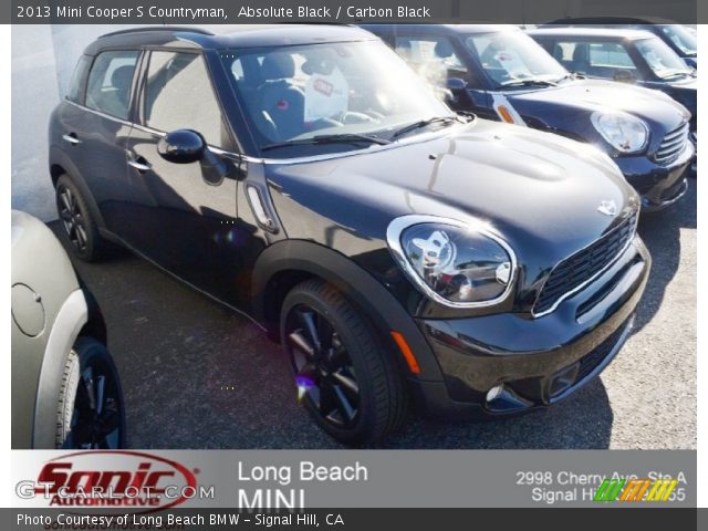 2013 Mini Cooper S Countryman in Absolute Black