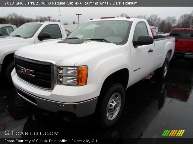 2013 GMC Sierra 2500HD Regular Cab 4x4 in Summit White