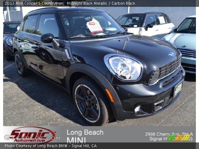 2013 Mini Cooper S Countryman in Midnight Black Metallic