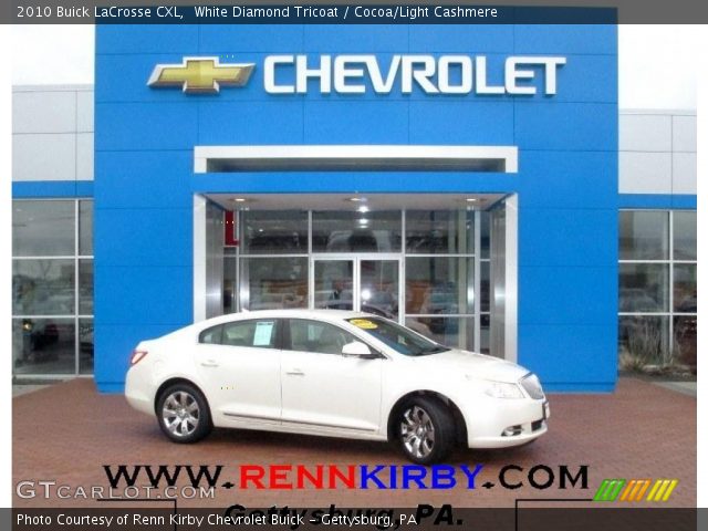 2010 Buick LaCrosse CXL in White Diamond Tricoat