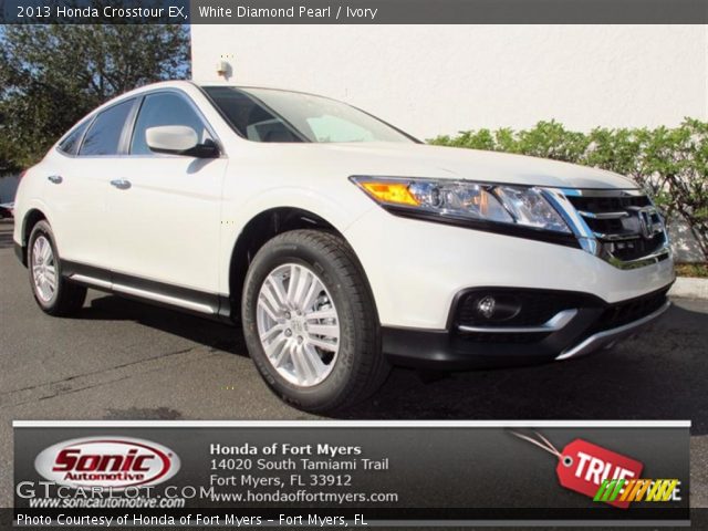 2013 Honda Crosstour EX in White Diamond Pearl