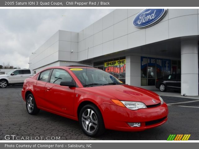 2005 Saturn ION 3 Quad Coupe in Chili Pepper Red
