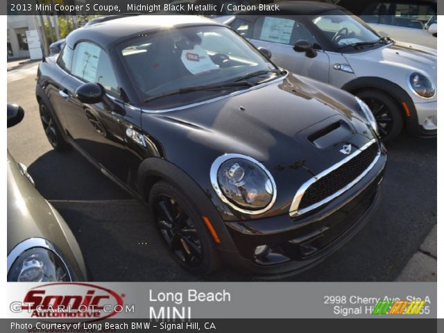 2013 Mini Cooper S Coupe in Midnight Black Metallic