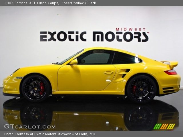 2007 Porsche 911 Turbo Coupe in Speed Yellow