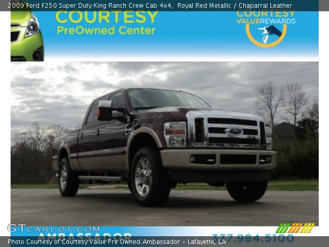 2009 Ford F250 Super Duty King Ranch Crew Cab 4x4 in Royal Red Metallic