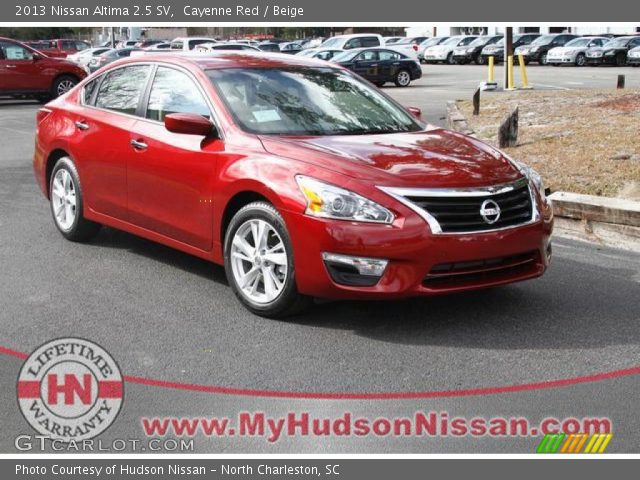 2013 Nissan Altima 2.5 SV in Cayenne Red