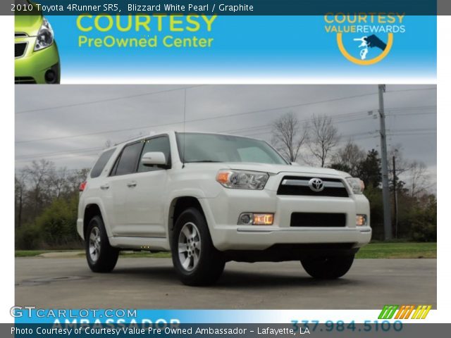 2010 Toyota 4Runner SR5 in Blizzard White Pearl