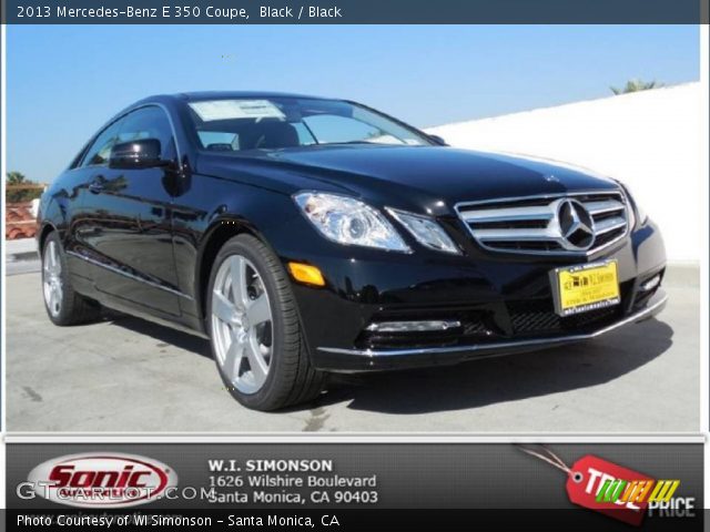 2013 Mercedes-Benz E 350 Coupe in Black