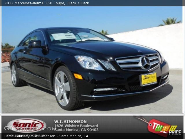 2013 Mercedes-Benz E 350 Coupe in Black