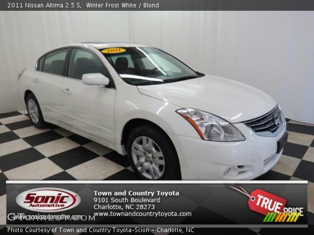 2011 Nissan Altima 2.5 S in Winter Frost White