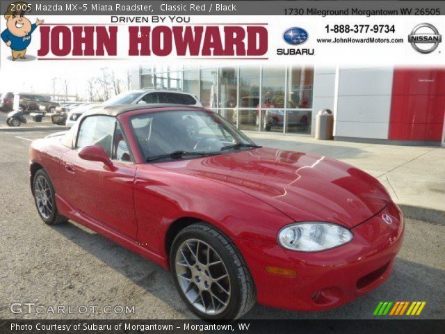 2005 Mazda MX-5 Miata Roadster in Classic Red