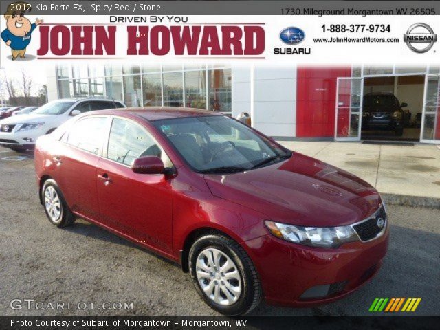 2012 Kia Forte EX in Spicy Red
