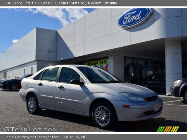 2000 Ford Focus ZTS Sedan in CD Silver Metallic