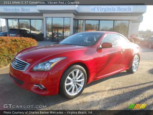 2011 Infiniti G 37 Convertible in Vibrant Red