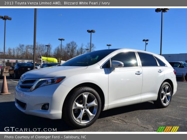 2013 Toyota Venza Limited AWD in Blizzard White Pearl