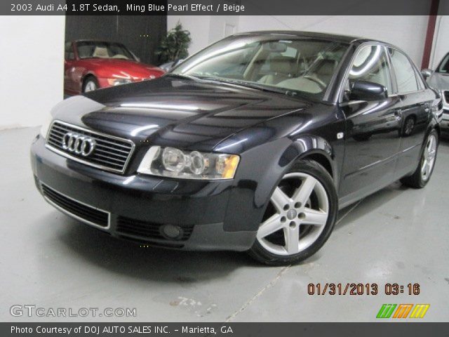 2003 Audi A4 1.8T Sedan in Ming Blue Pearl Effect