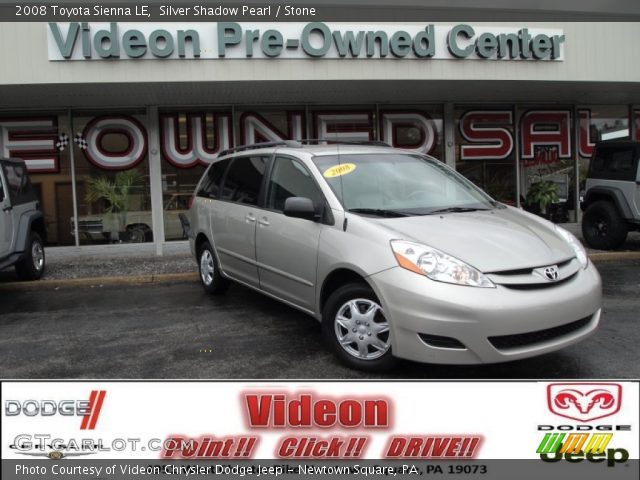 2008 Toyota Sienna LE in Silver Shadow Pearl