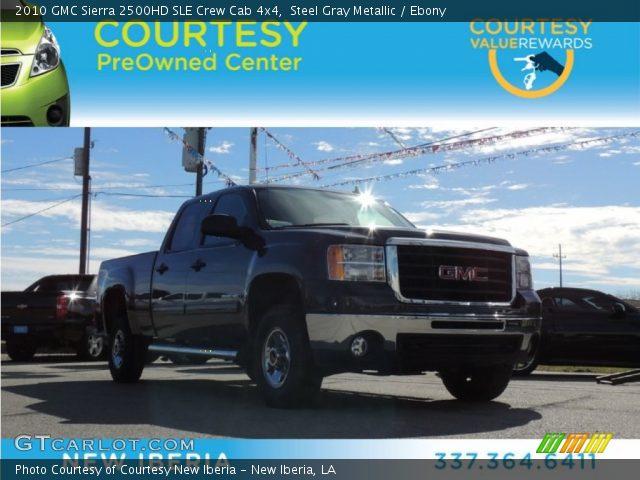 2010 GMC Sierra 2500HD SLE Crew Cab 4x4 in Steel Gray Metallic