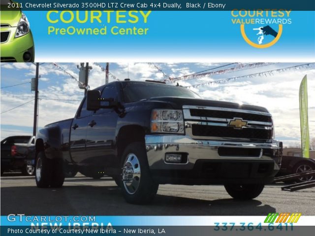 2011 Chevrolet Silverado 3500HD LTZ Crew Cab 4x4 Dually in Black