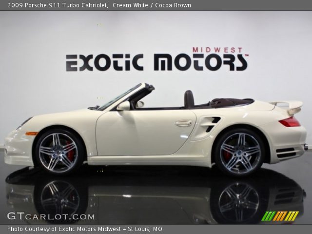 2009 Porsche 911 Turbo Cabriolet in Cream White
