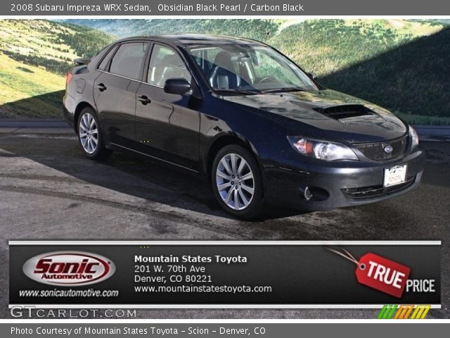 2008 Subaru Impreza WRX Sedan in Obsidian Black Pearl