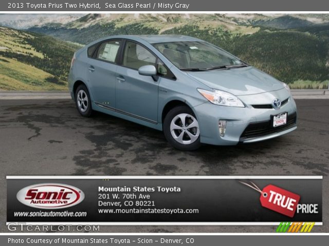 2013 Toyota Prius Two Hybrid in Sea Glass Pearl