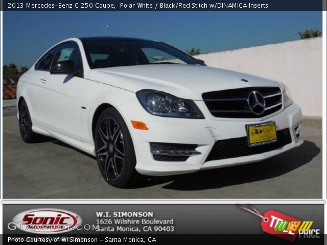 2013 Mercedes-Benz C 250 Coupe in Polar White