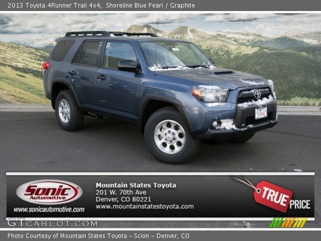 2013 Toyota 4Runner Trail 4x4 in Shoreline Blue Pearl