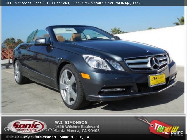 2013 Mercedes-Benz E 350 Cabriolet in Steel Grey Metallic