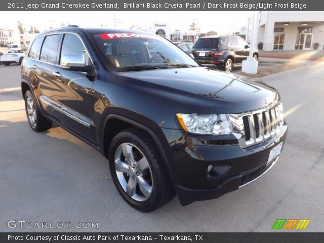 2011 Jeep Grand Cherokee Overland in Brilliant Black Crystal Pearl