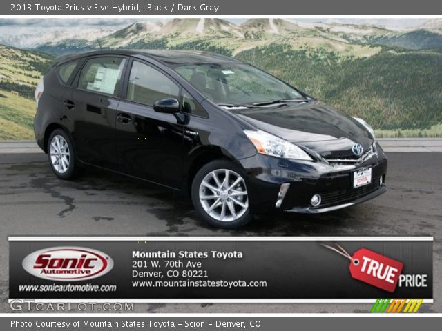 2013 Toyota Prius v Five Hybrid in Black