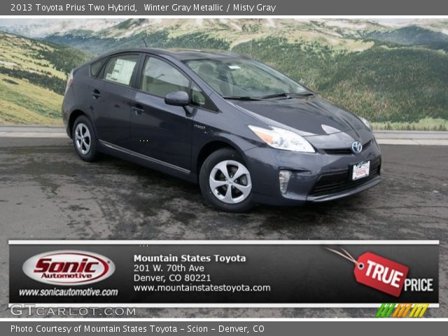 2013 Toyota Prius Two Hybrid in Winter Gray Metallic