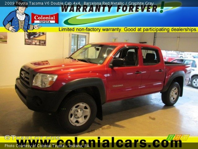 2009 Toyota Tacoma V6 Double Cab 4x4 in Barcelona Red Metallic