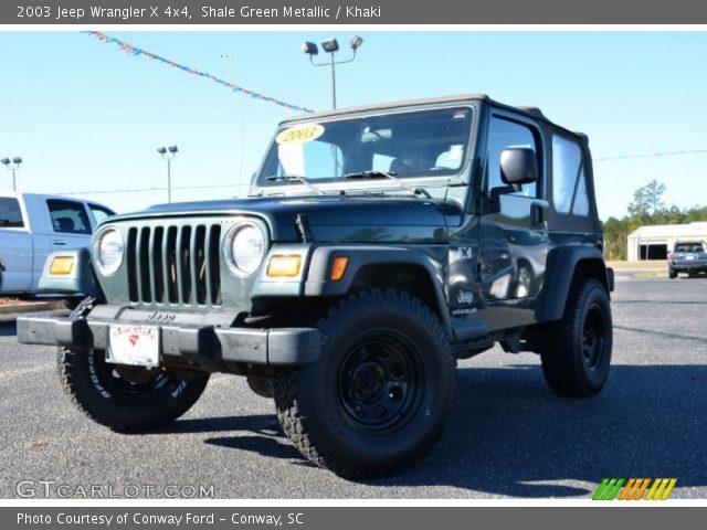 2003 Jeep Wrangler X 4x4 in Shale Green Metallic