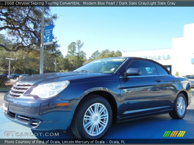 2008 Chrysler Sebring Touring Convertible in Modern Blue Pearl