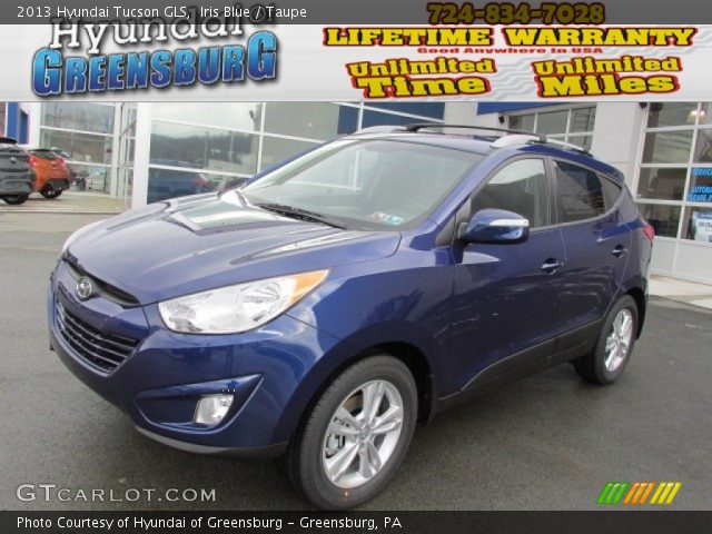 2013 Hyundai Tucson GLS in Iris Blue