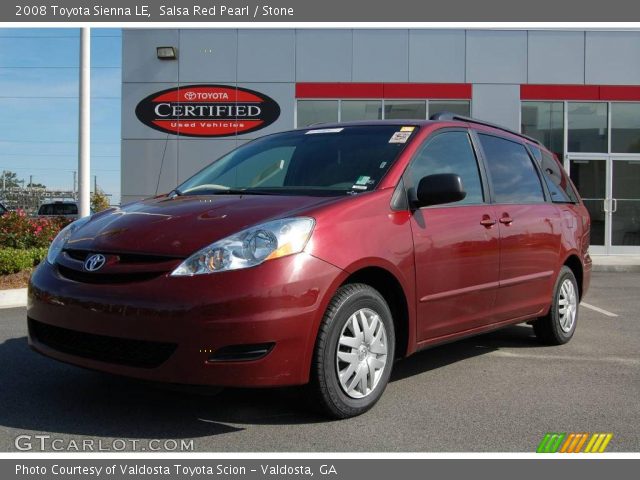 2008 Toyota Sienna LE in Salsa Red Pearl