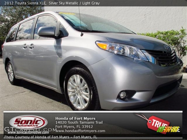 2012 Toyota Sienna XLE in Silver Sky Metallic