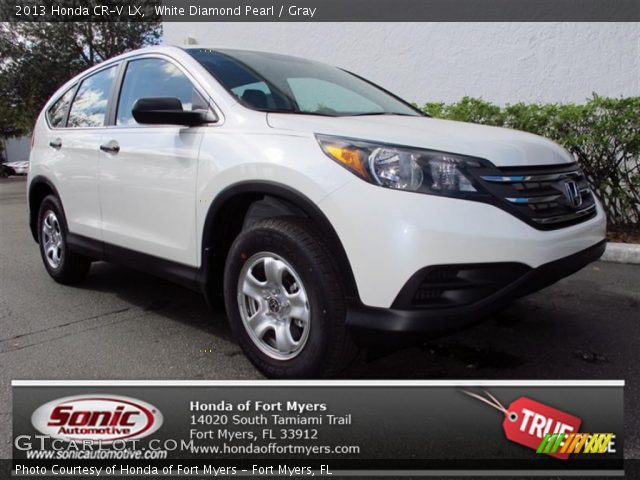 2013 Honda CR-V LX in White Diamond Pearl