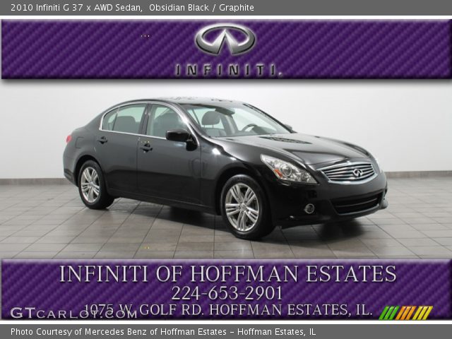 2010 Infiniti G 37 x AWD Sedan in Obsidian Black