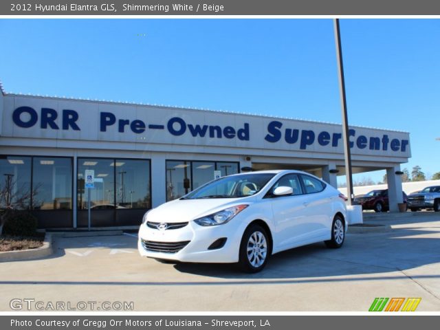 2012 Hyundai Elantra GLS in Shimmering White