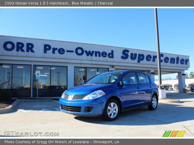 2009 Nissan Versa 1.8 S Hatchback in Blue Metallic