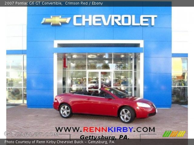2007 Pontiac G6 GT Convertible in Crimson Red