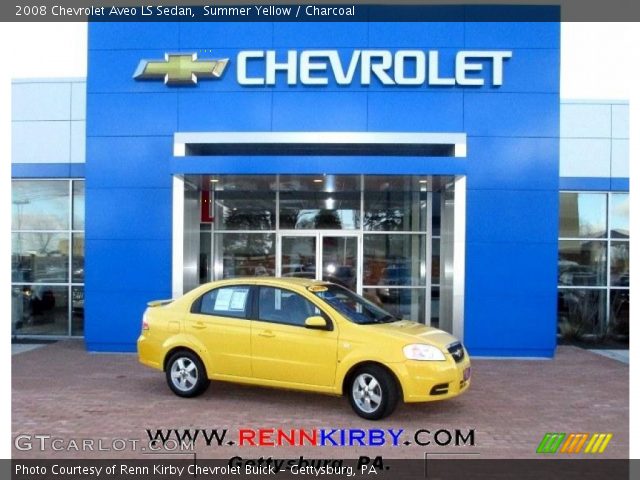 2008 Chevrolet Aveo LS Sedan in Summer Yellow