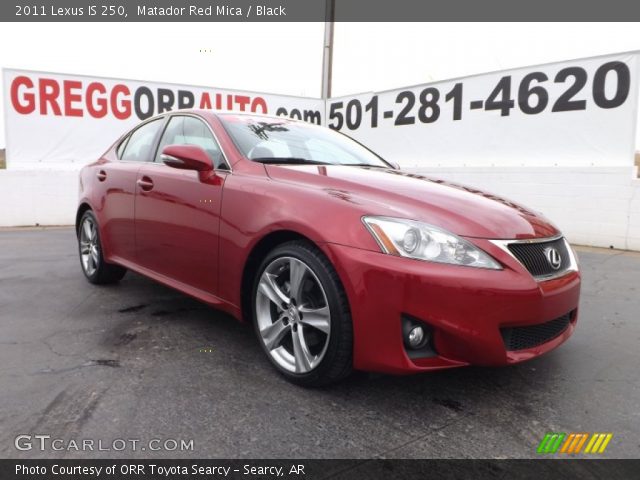 2011 Lexus IS 250 in Matador Red Mica
