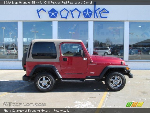 1999 Jeep Wrangler SE 4x4 in Chili Pepper Red Pearlcoat